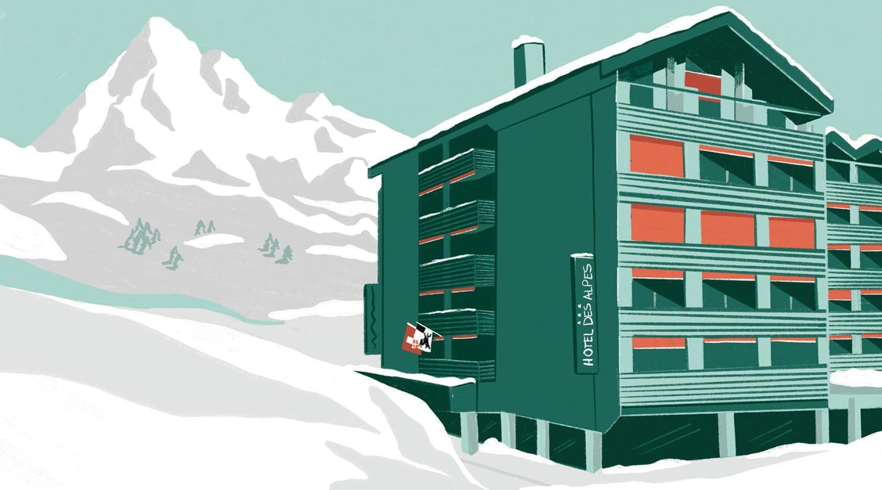 Studio Im Hotel Des Alpes フリムス エクステリア 写真